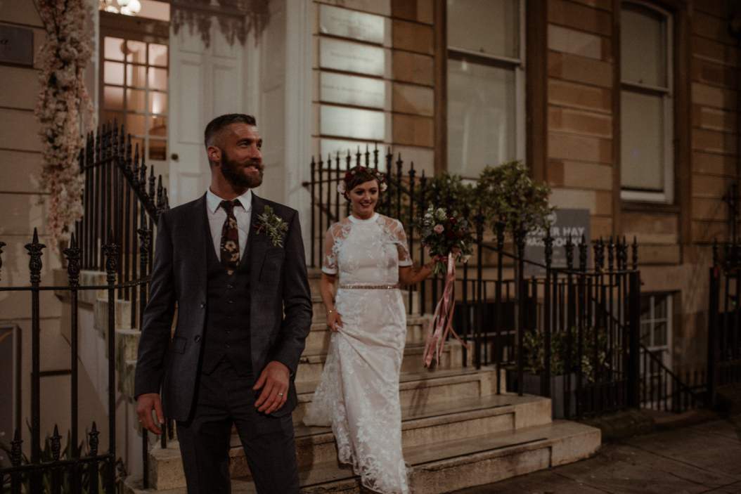 alternative and modern glasgow wedding photographer, affordable packages with style. kimpton blythswood wedding and bothy west end wedding