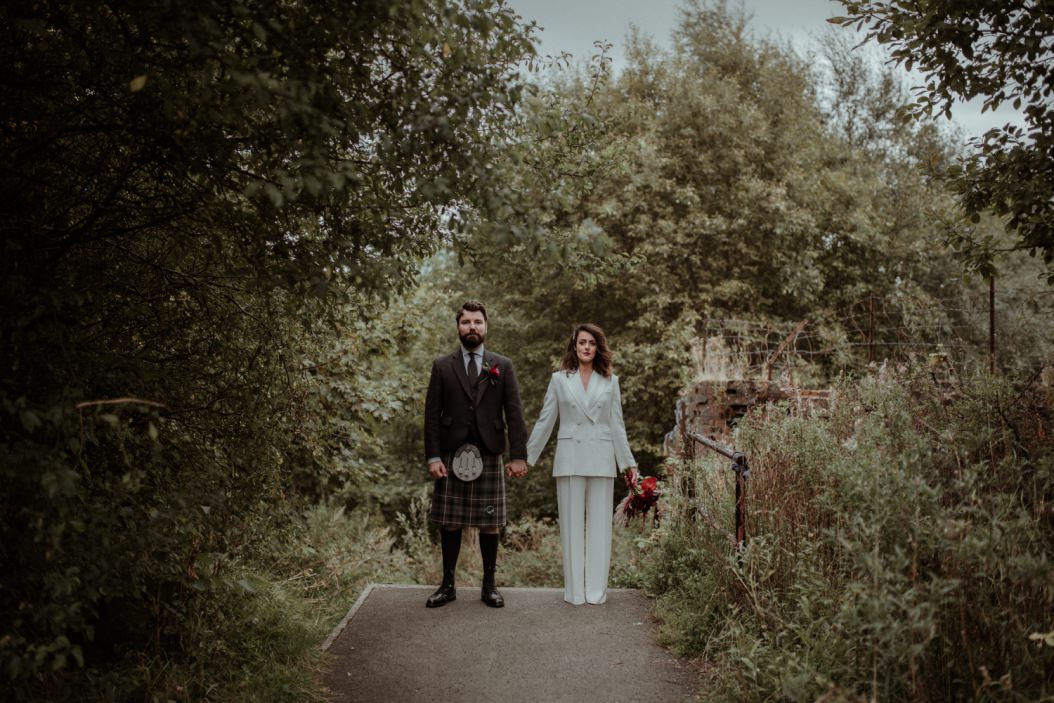 glasgow engine works wedding photographer stylish modern alternative classic and affordable
