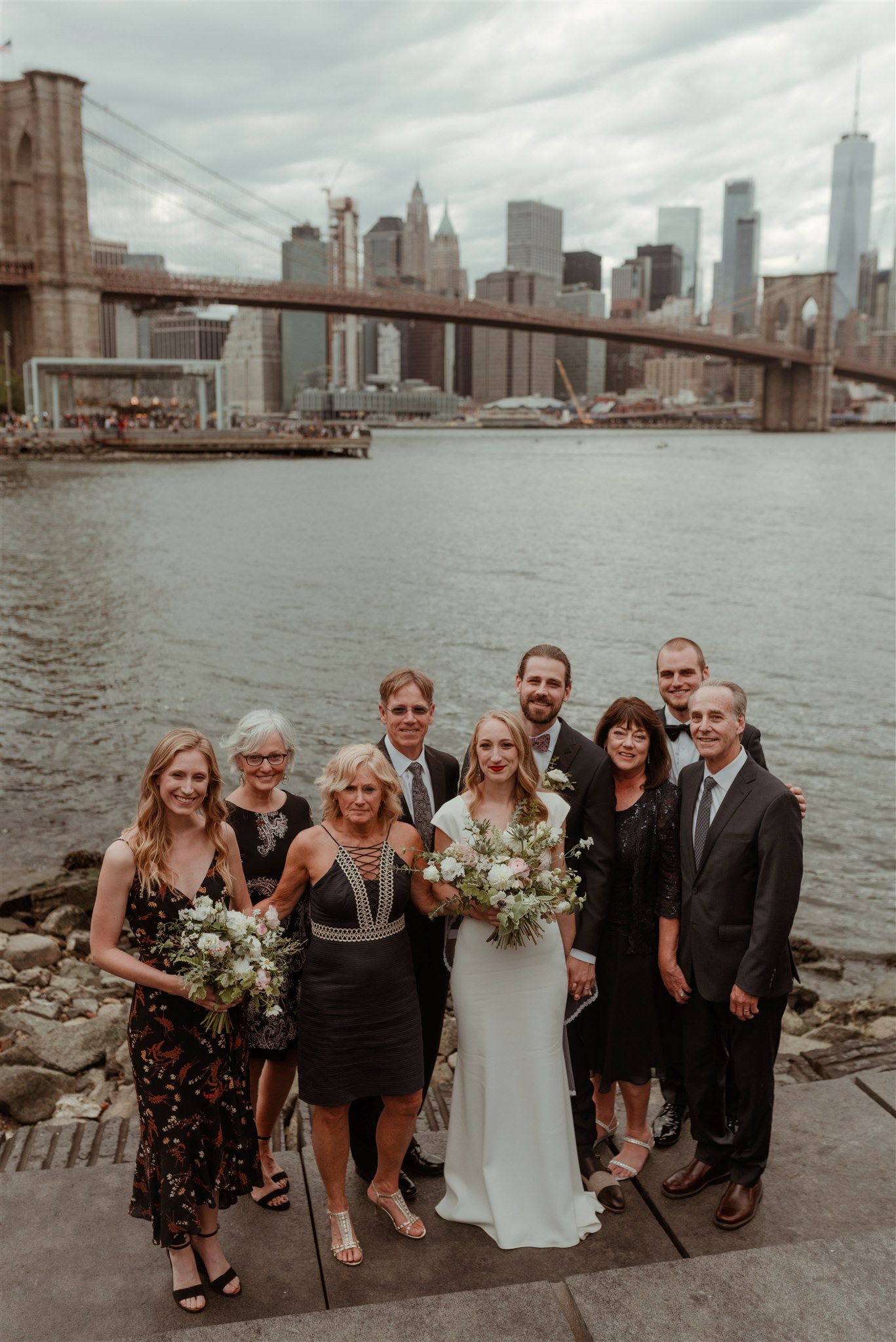 brooklyn bridge wedding photographer from Scotland destination wedding in New York