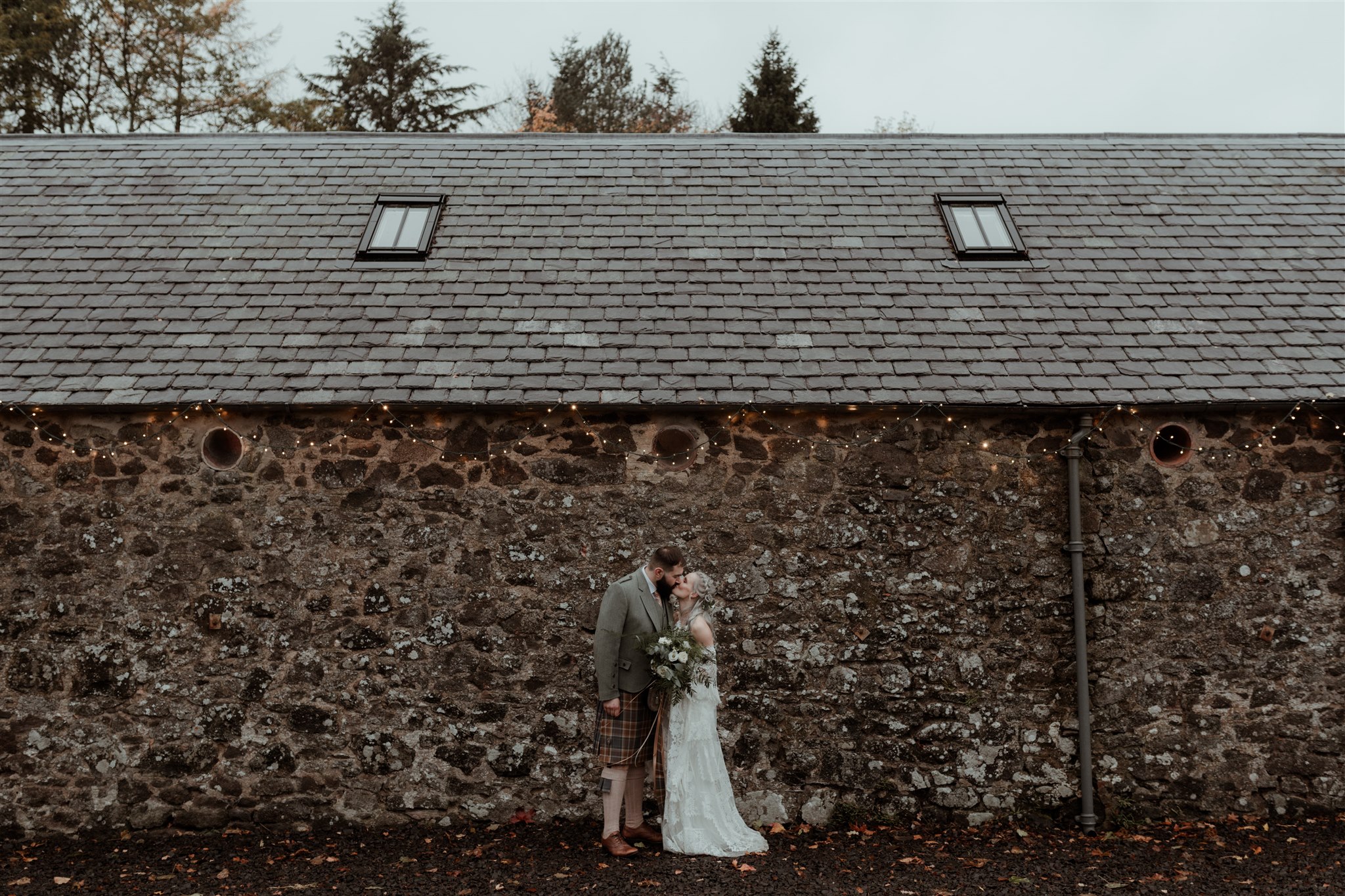 the byre at inchyra wedding photography scotland winter wedding sparklers