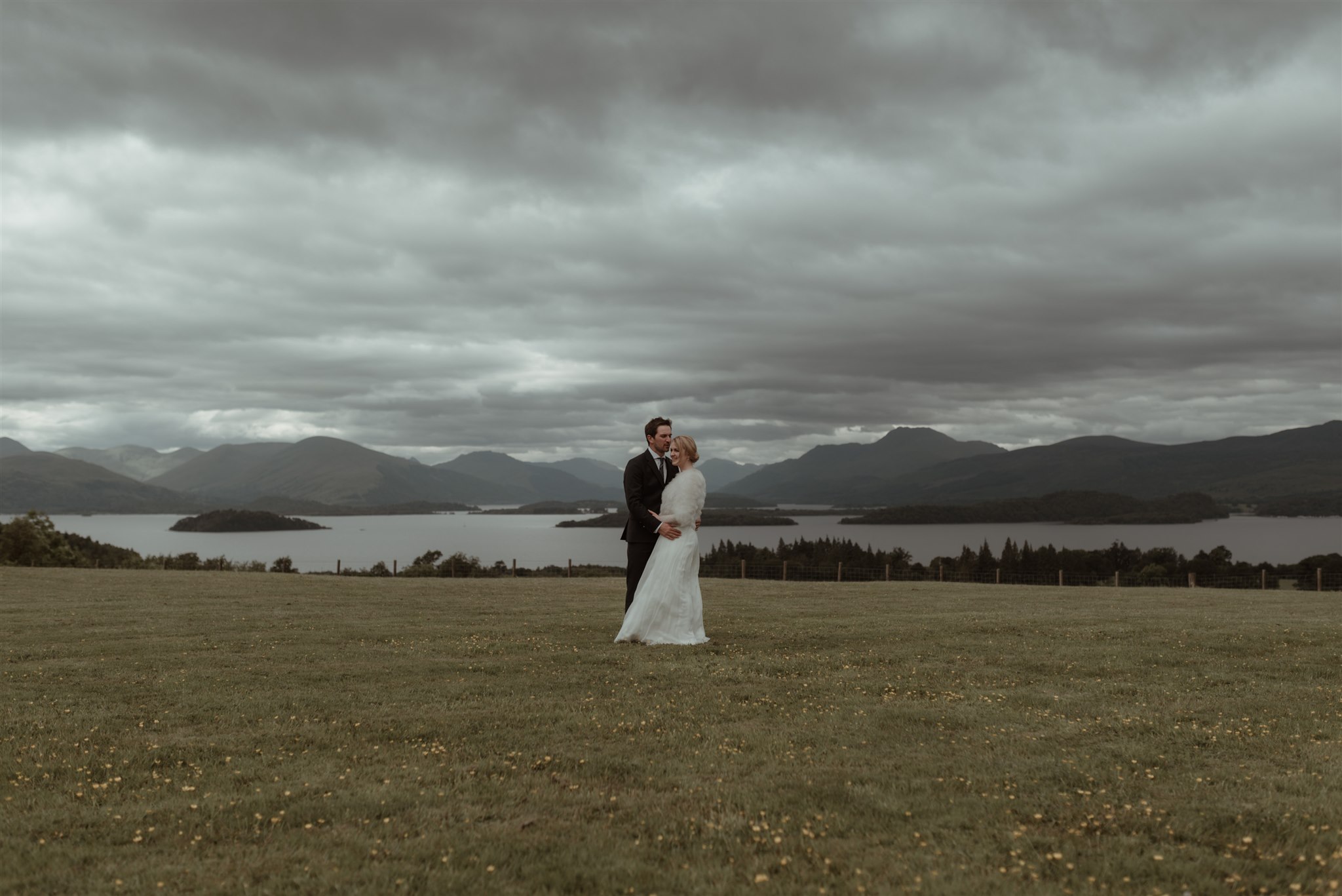 Loch Lomond elopement photography Scotland loss parish church and ardoch house