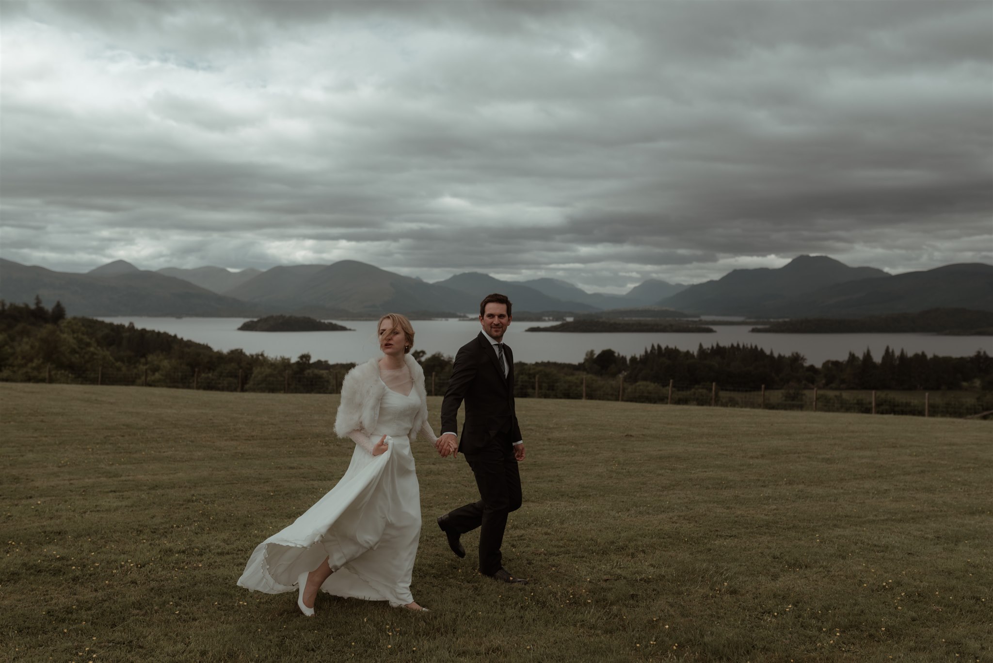 Loch Lomond elopement photography Scotland loss parish church and ardoch house