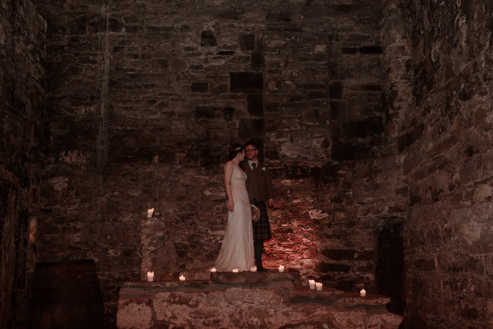 Edinburgh wedding at the caves wedding photography modern romantic