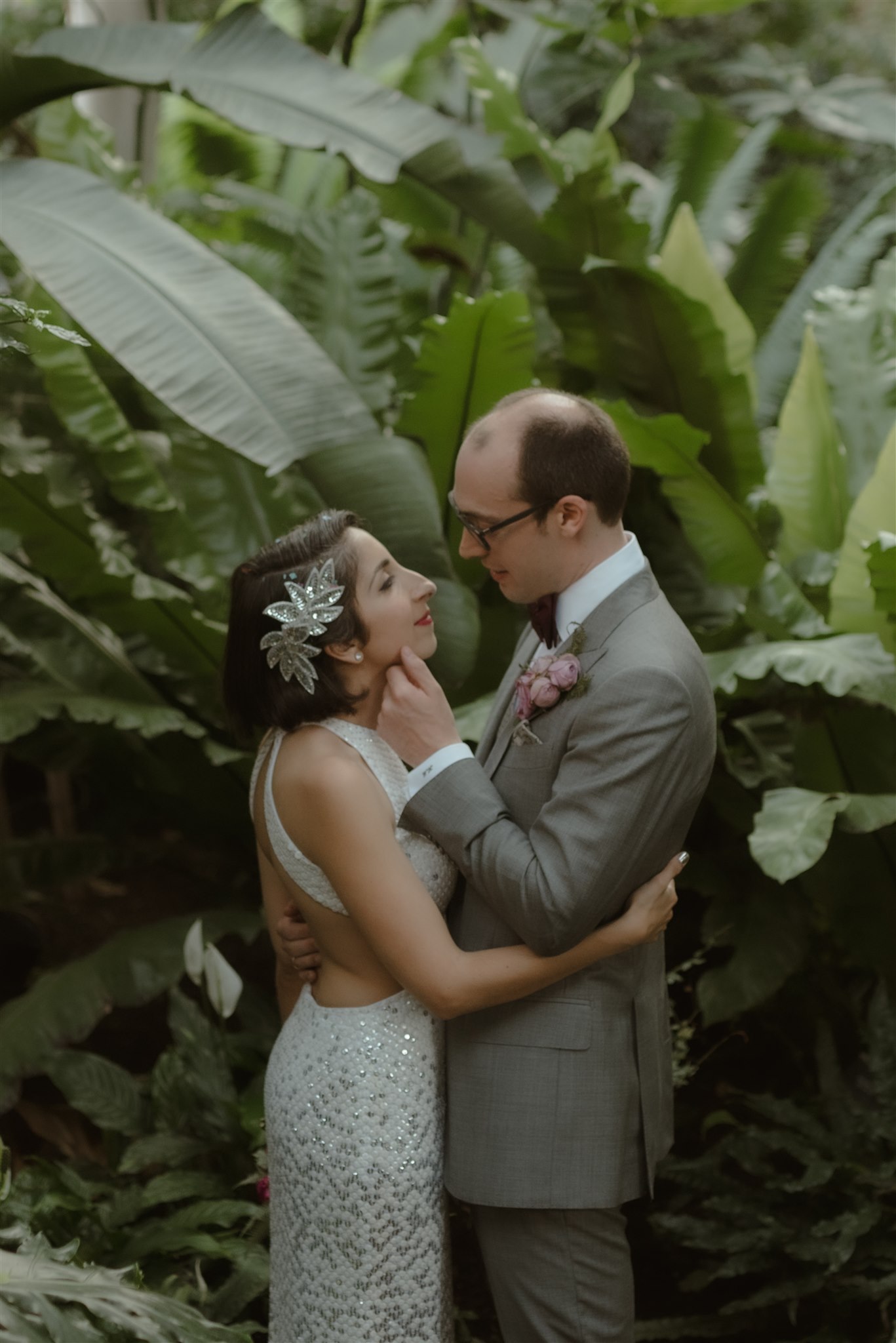 wedding in London at the Barbican. Editorial style wedding photographer