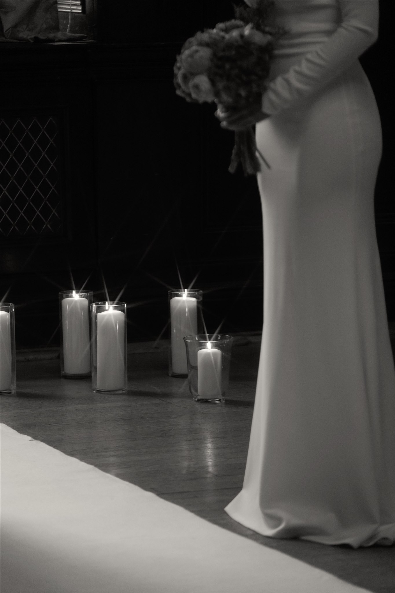 glasgow elopement photographer trades hall wedding candlit spring photography