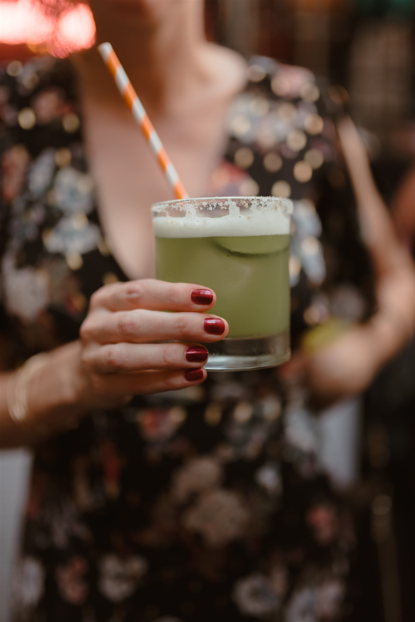 drinks at a wedding reception in Brooklyn's gran Electrica