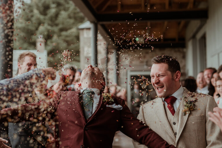 Creating the Perfect Confetti Moment on Your Wedding Day: A Glasgow Wedding Photographer’ Guide