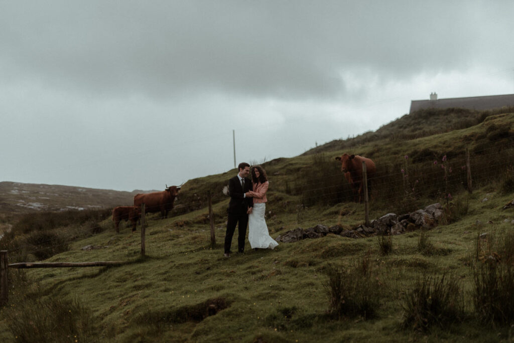 Isle of Skye elopement Scotland elopement photographer stormy romantic