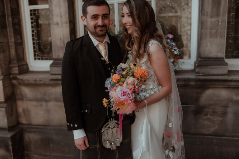 Edinburgh wedding photography Scotland: City Chambers & The Glasshouse