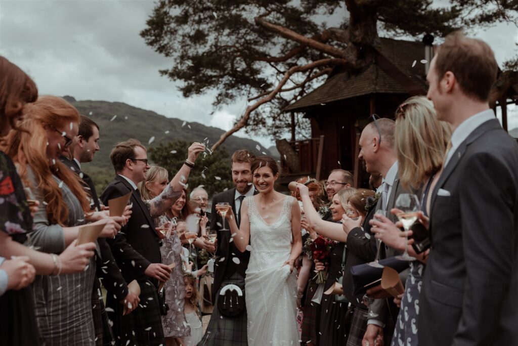 lodge on Loch Goil wedding photographer