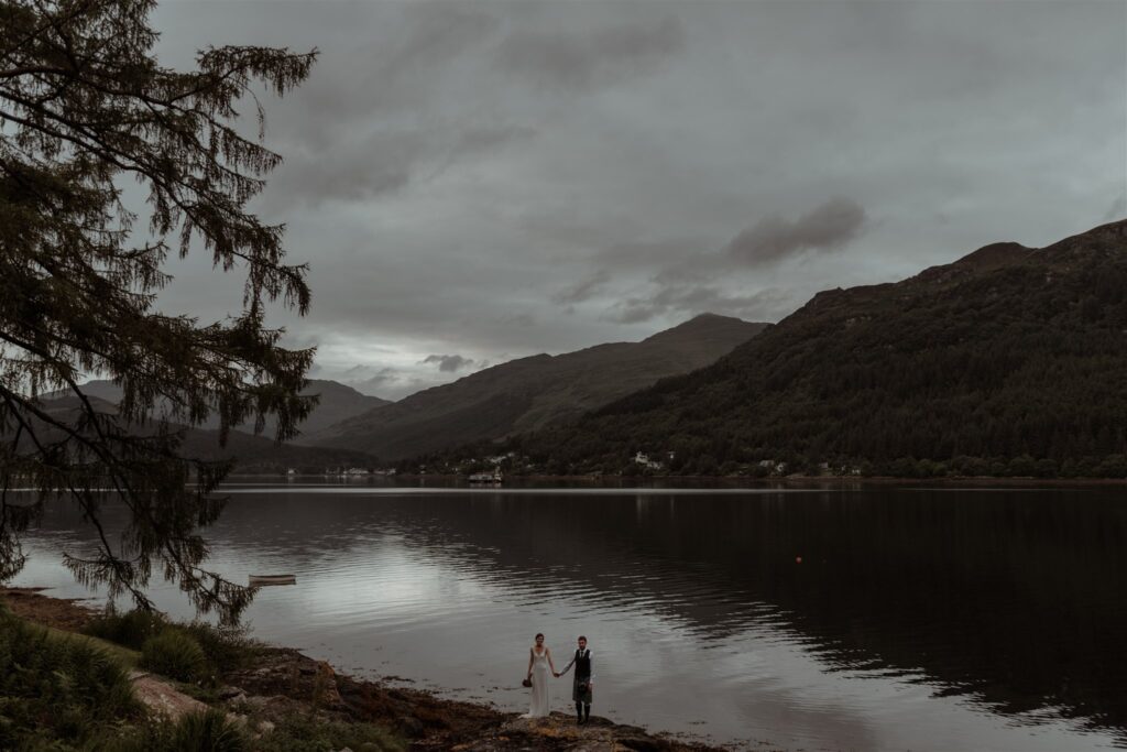 lodge on Loch Goil wedding photography glasgow scotland