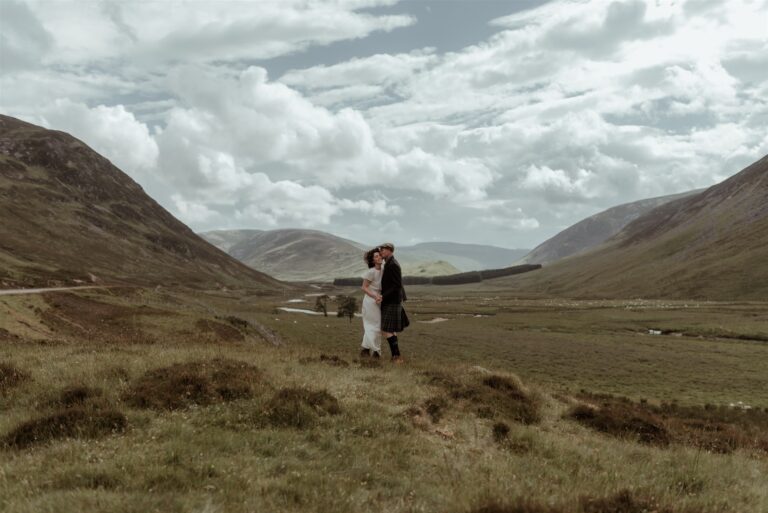 Scottish elopement photography at the Spittal of Glenshee