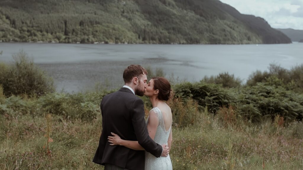 alternative wedding videos in scotland a dreamy and romantic wedding film at the lodge on Loch Goil