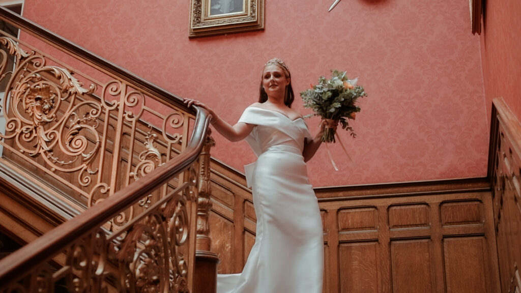 wedding videographer scotland auchen castle unique retro dreamy romantic wedding films glasgow